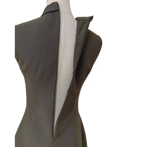 Self-Portrait Khaki Twill Mini Dress US 8 - Picture 11 of 12